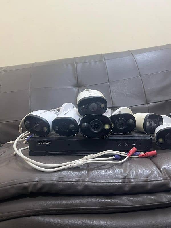 Hikvision 8ch DVR 8mp with 8 cameras 8mp swan 1