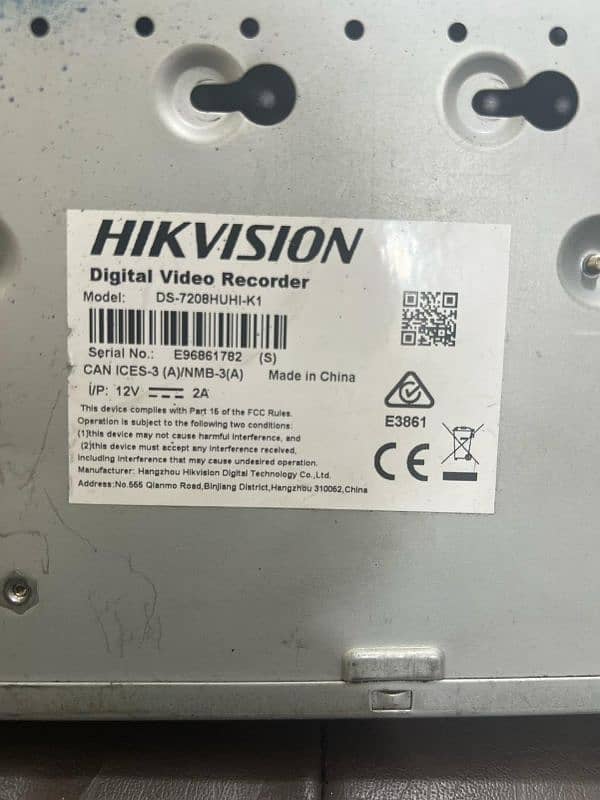 Hikvision 8ch DVR 8mp with 8 cameras 8mp swan 3