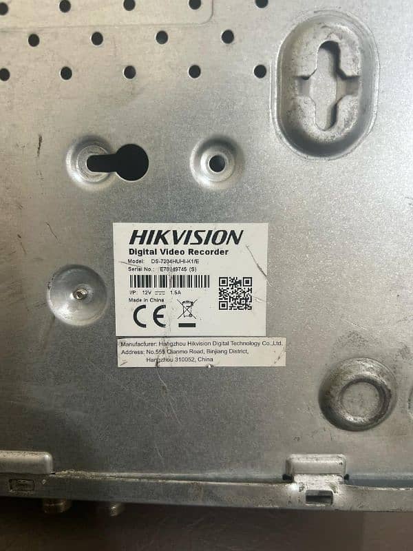 Hikvision 4ch DVR 8mp with 4 cameras 8mp swan 3