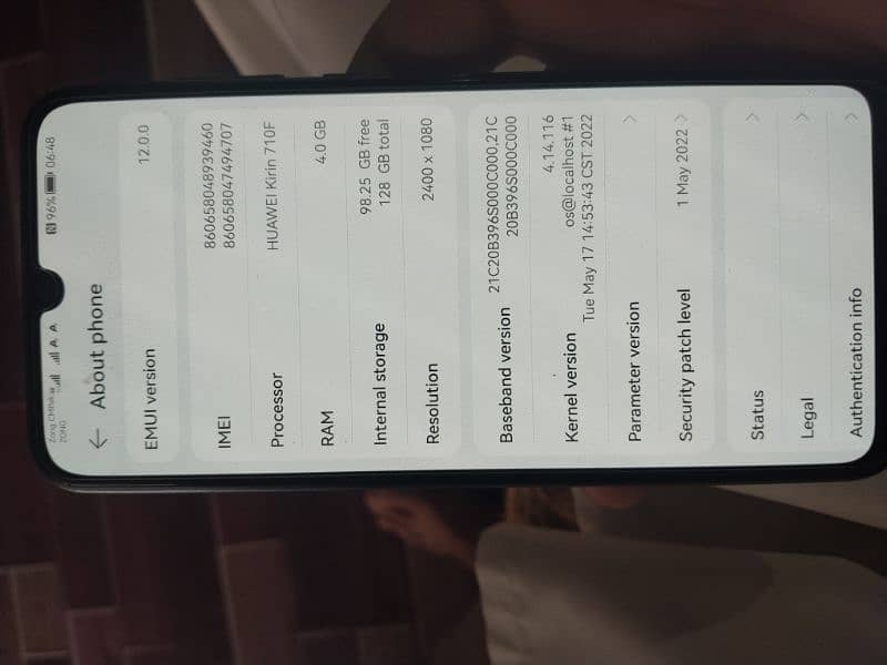 4plus 4  ram    mimri 128  Huawei p smart s 0