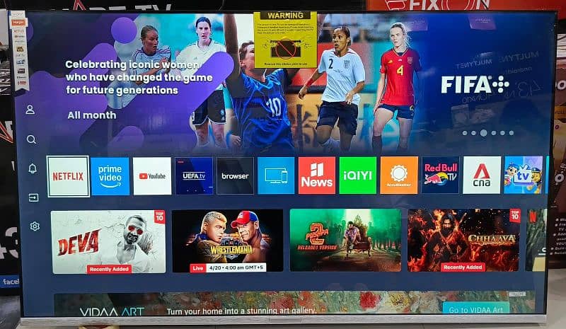 65" 75" 85" Google tv Android Smart led tv UHD Bezeless Models 2025 0