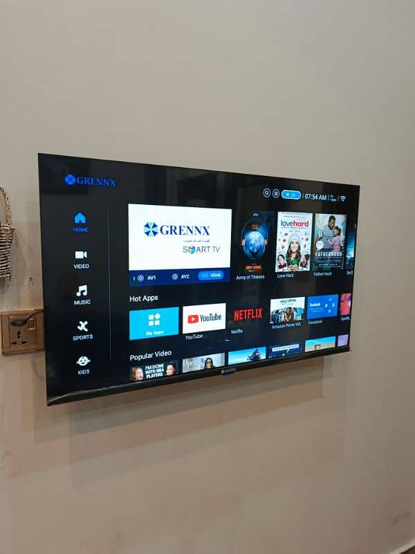 greenx androide led 40 inch 10/10 0