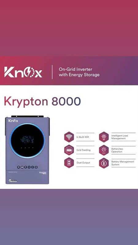 Knox hybrids & on grade inverter all pv available 1