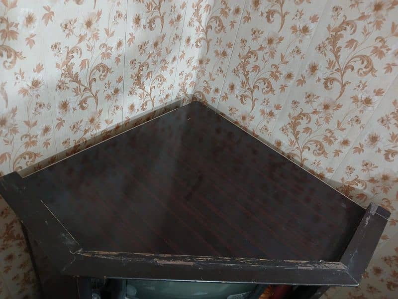 Corner TV Trolley with Drawer and Cabinet – Good Condition (8/10) 3