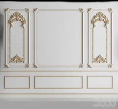 pvc wall/wall moulding/wall decor/wall art/French wall panel moulding