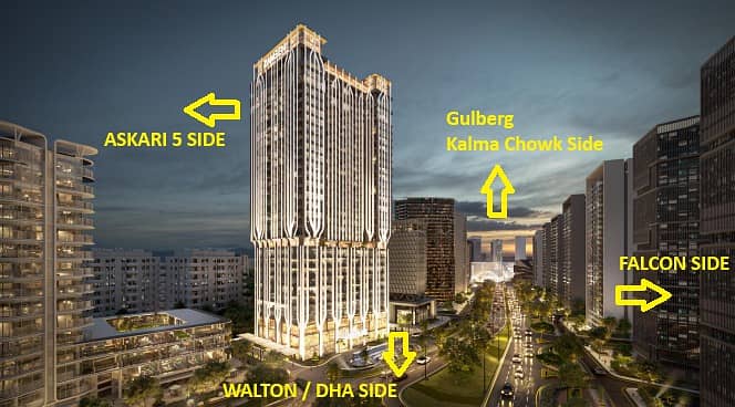 Luxury Apartment For Sale With 50% Down Payment And Get 15% Rental In CBD Lahore 6