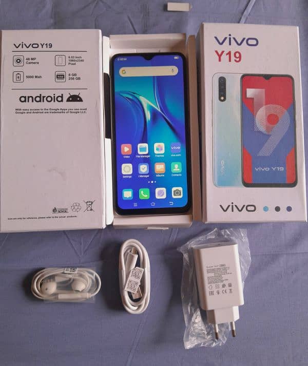 8/256GB, Vivo y19 Complete Box New 0