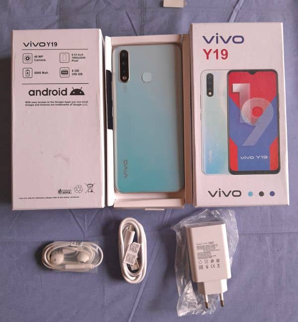 8/256GB, Vivo y19 Complete Box New 1