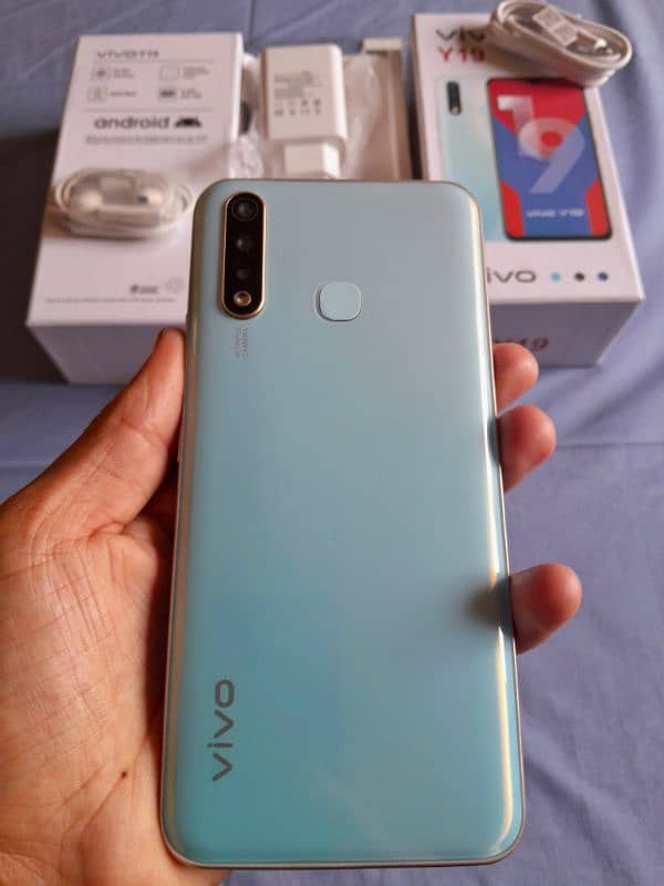 8/256GB, Vivo y19 Complete Box New 2