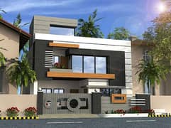 7 Marla Corner Double Unit Brand House Available. For Sale In Faisal Town F-18 Block A Islamabad.