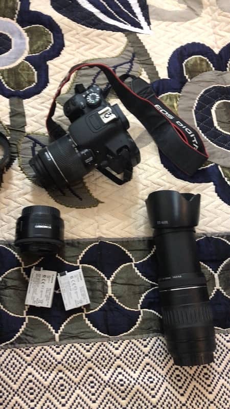 1 Month Used!! Canon Eos 700D with 3 Lenses professional setup 1