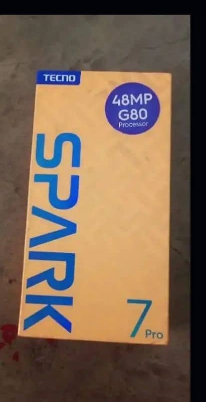 Tecno spark 7 pro 4 64 5000mh battery box and mobile all ok h 0