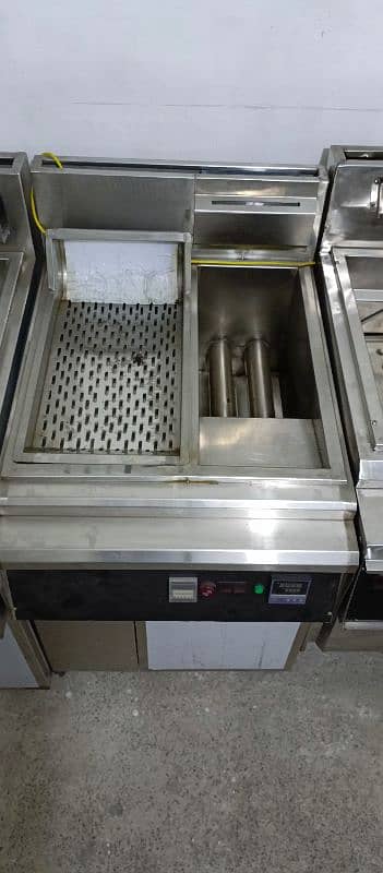deep fryer 2 tube with chimpdum single basket 16 litre pizza oven 0
