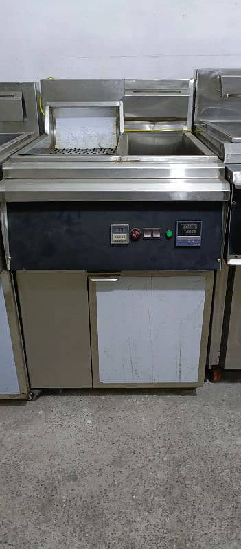 deep fryer 2 tube with chimpdum single basket 16 litre pizza oven 1