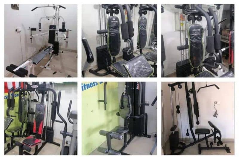 home gym multi station weight lifting body building gym chest machine 9