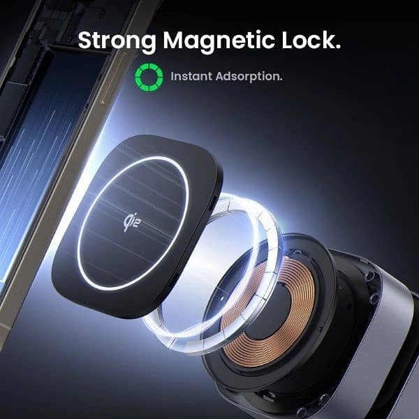 UGREEN MagFlow 2-in-1 Qi2 Magnetic Foldable Wireless Charging Station 3