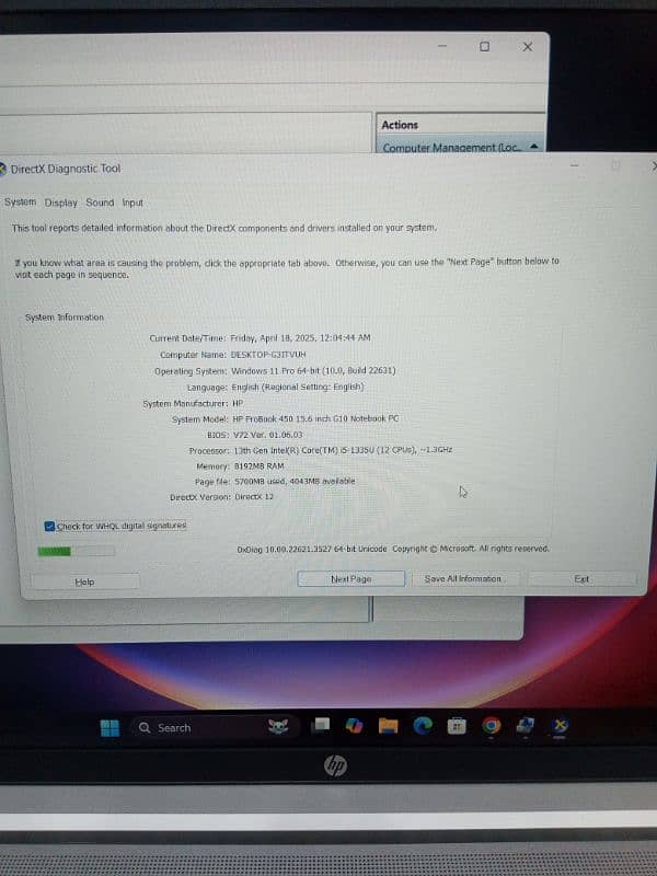 HP ProBook 450 G10 13th generation 7