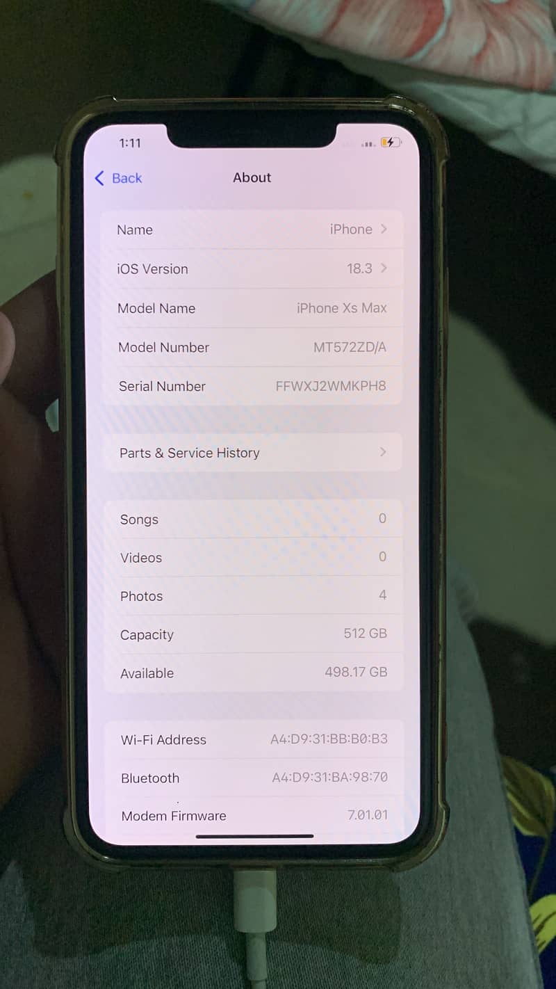 512 GB battery change 10/10 sim non-active white colour 0