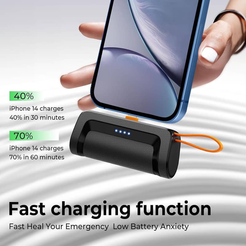 5000mAh Mini Power Bank Charger for Apple & Android Devices 6