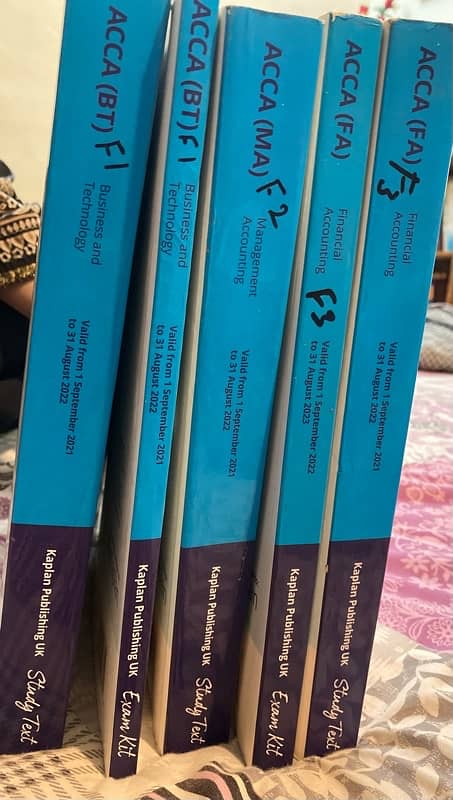 ACCA Books F1 F2 & F3 with exam kit 0