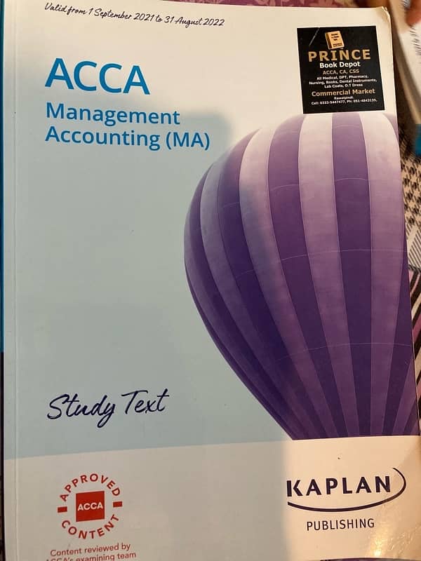 ACCA Books F1 F2 & F3 with exam kit 4