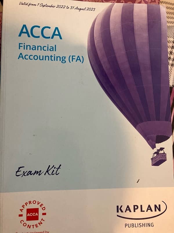 ACCA Books F1 F2 & F3 with exam kit 5