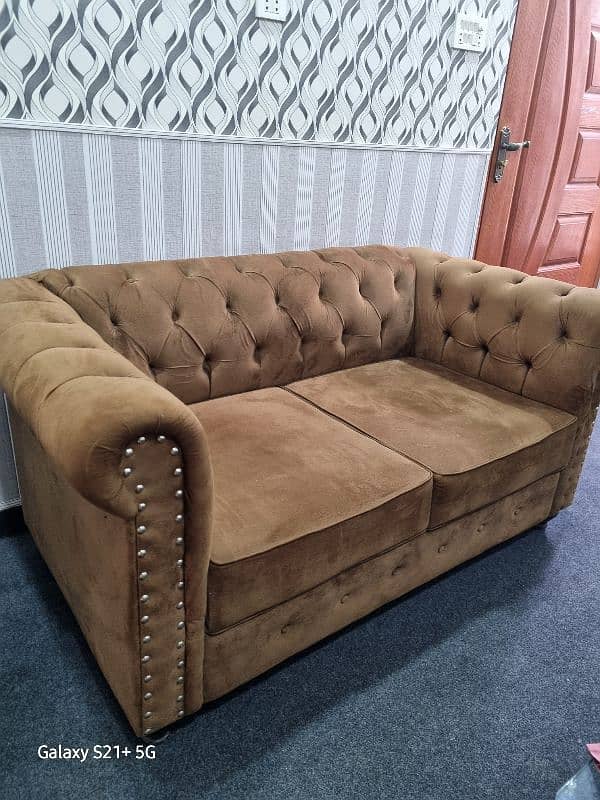 Sofa set brown color 10/10 1