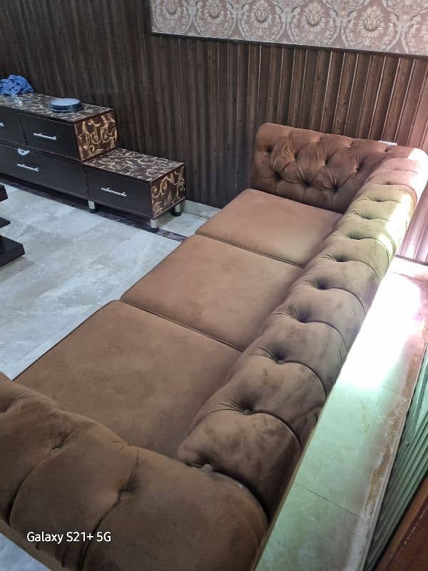 Sofa set brown color 10/10 3