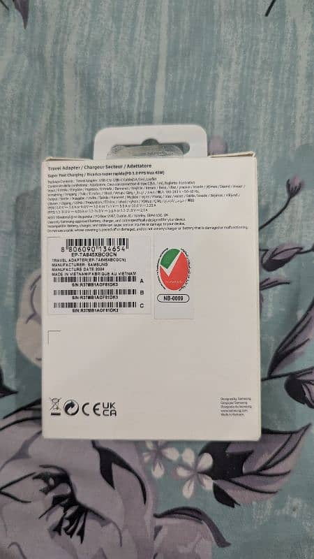 Samsung Original 45w Charger C to C type 1