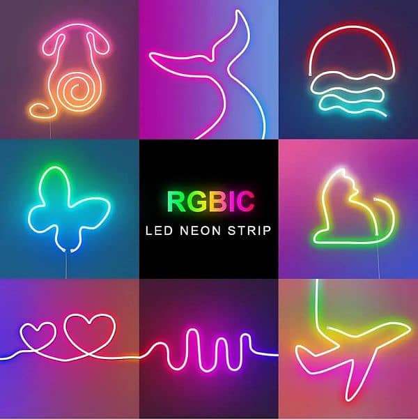 neon rope light RGBIC ,neon light Create any custom design you want. 6