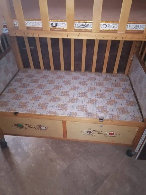 Bed with slider and wall mounted rack 3