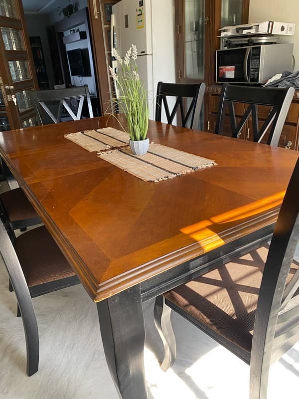 Imported wooden dining table set 1