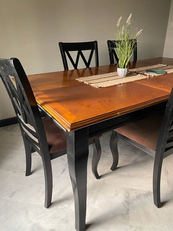 Imported wooden dining table set 2