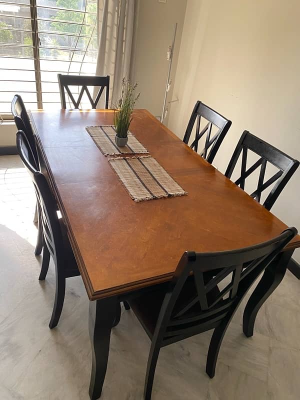 Imported wooden dining table set 3