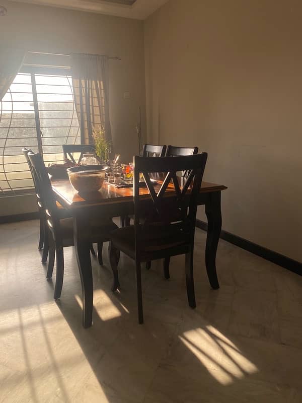 Imported wooden dining table set 5