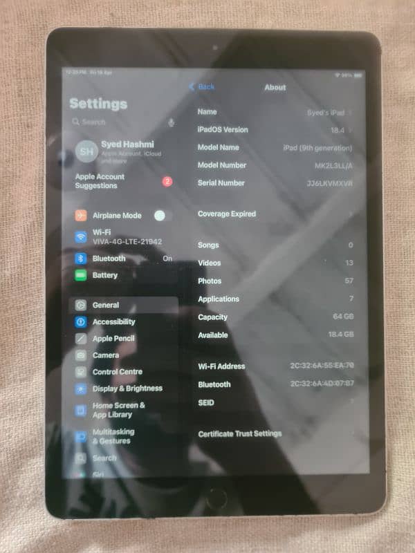 I pad 9th gen exchange possible 16