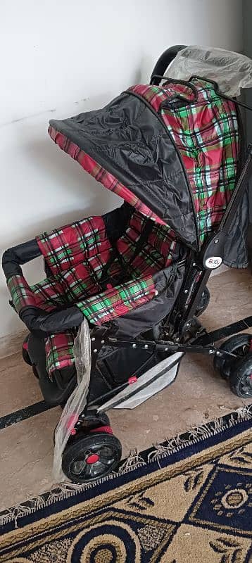 Baby Care Foldable Stroller Pram – Comfortable & Durable 0