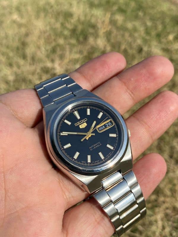 Seiko 5 Black Dial New Condition Watch 5