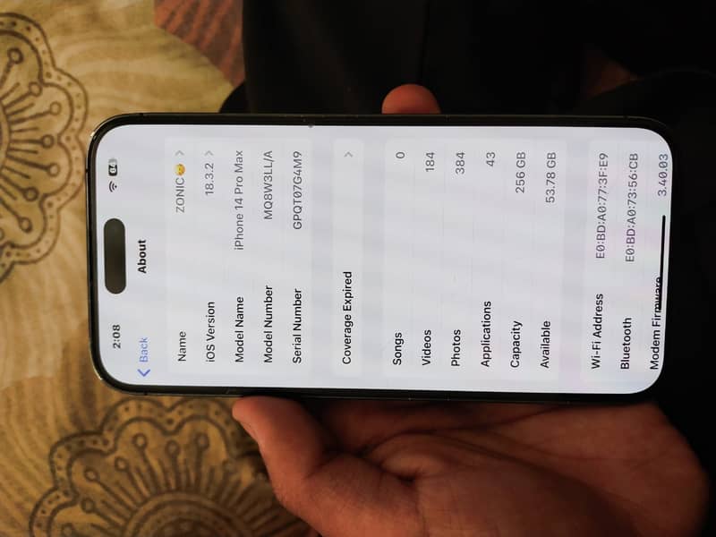Apple iPhone 14 Pro Max non pta JV 7