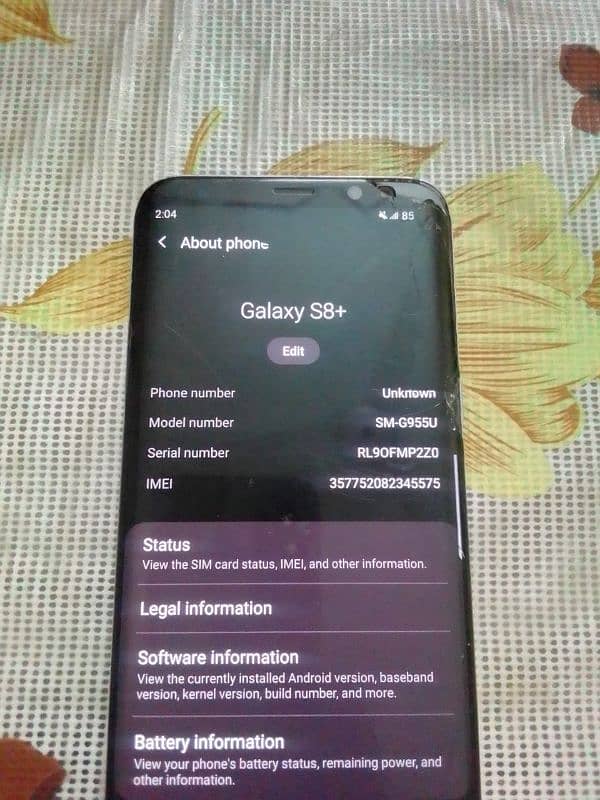 S8plus up for sale 4