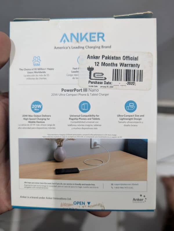 Anker Nano Charger Original with box 3