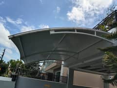 Pvc tensile shades in Pakistan | Car park | Porch | Canopy | Wall she