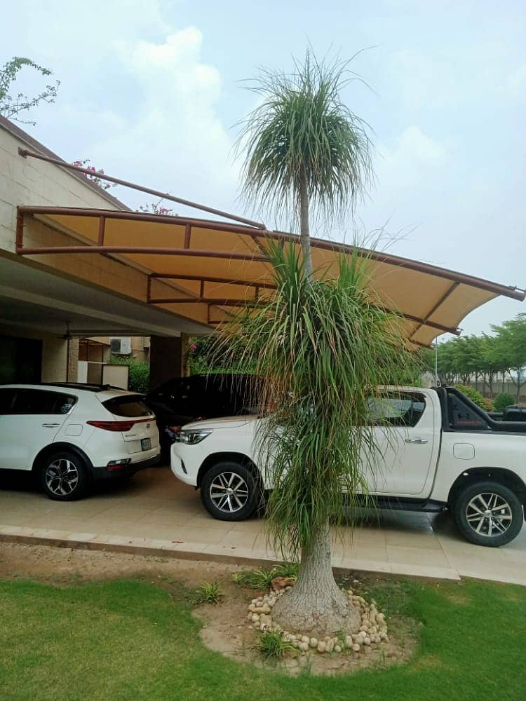 Best Parking shed company in Pakistan - Pvc tensile shade - Heat proof 5
