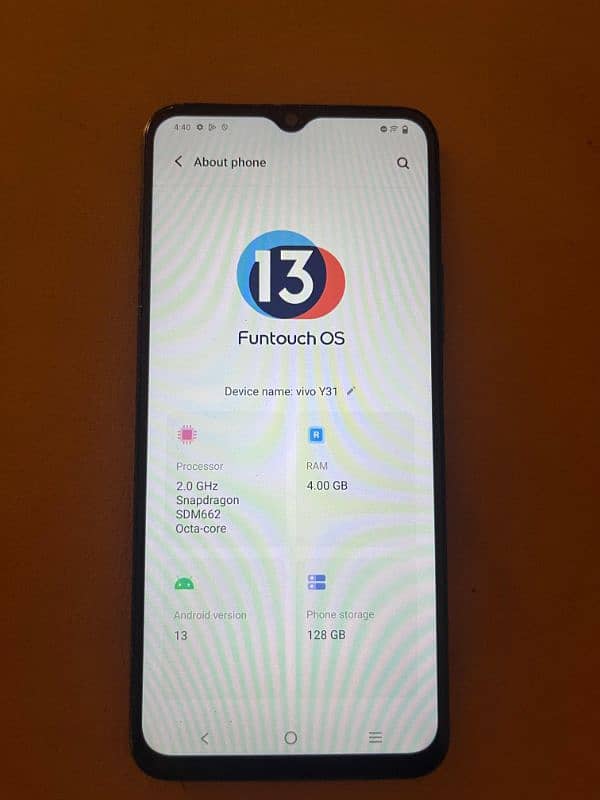 Vivo Y31 4GB 128GB 6
