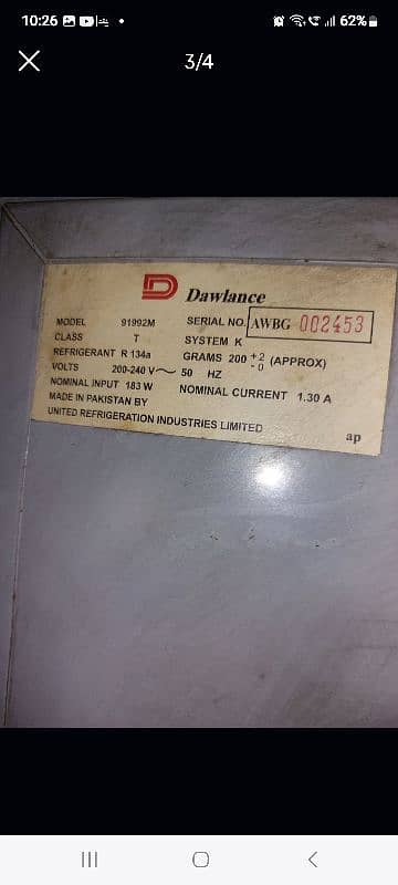 dawlance refrigerator 5