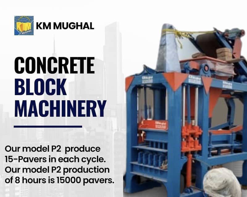 Concrete Pavers or Block Making Machine – Now Available in Pakistan. 15