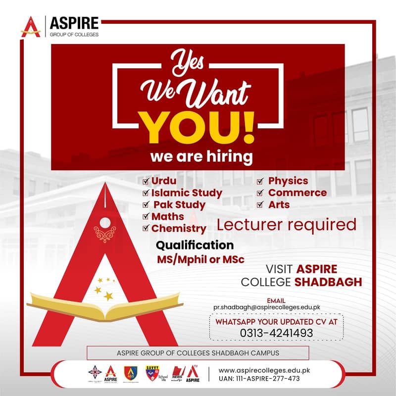 lecturer required 0