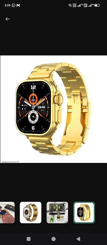24k golden edition ultra smart watches for men 0