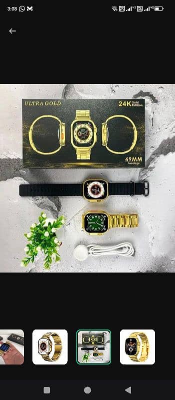 24k golden edition ultra smart watches for men 1