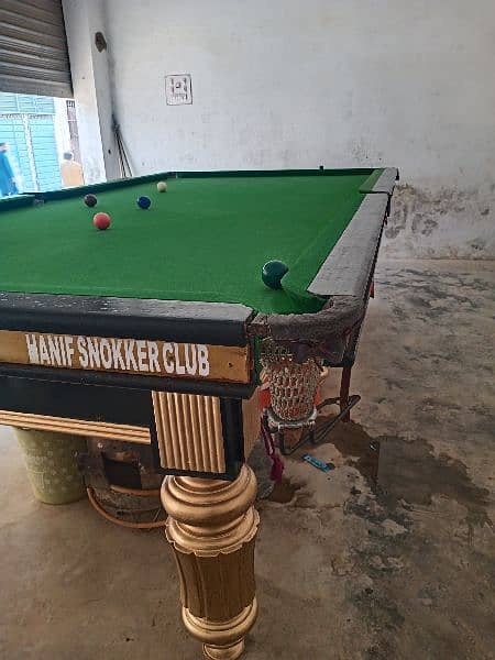 snooker table 5/10 double solid marble 1